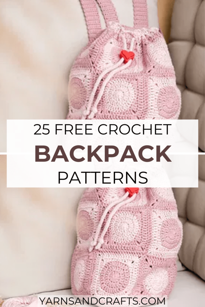 free crochet backpack patterns pinterest