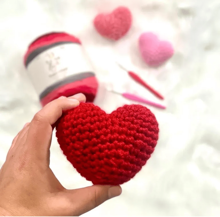 free crochet heart patterns