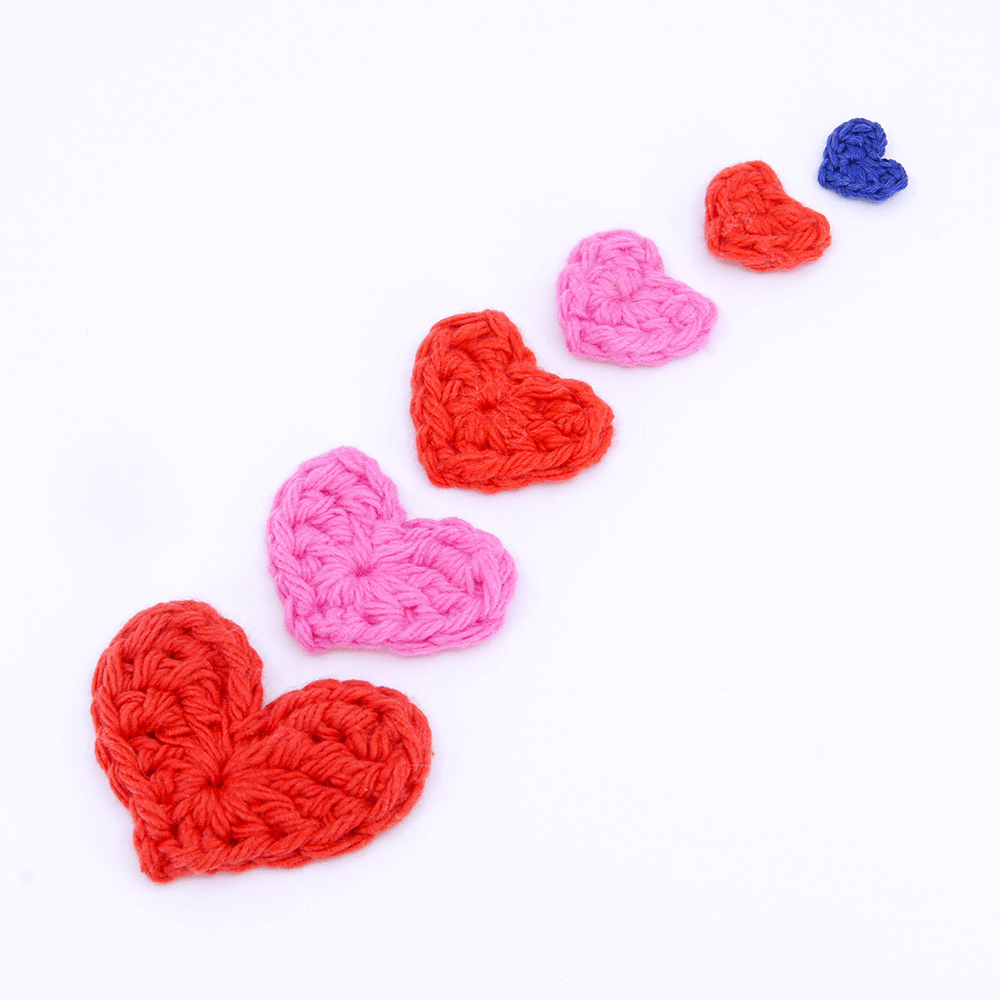 free crochet heart patterns