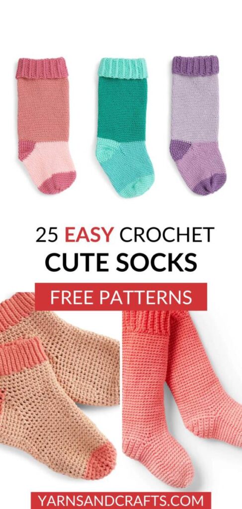 Free Crochet Socks Patterns Pinterest