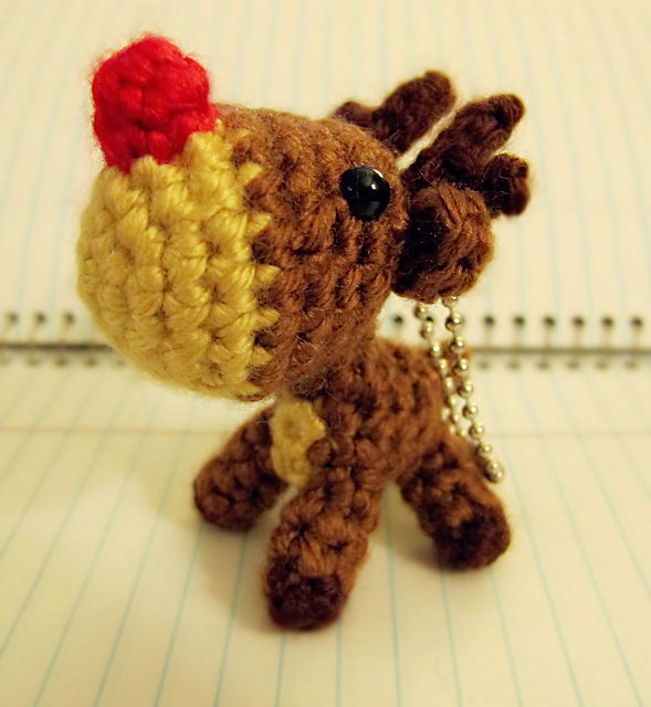 Free Crochet Christmas keychain Patterns Pinterest 