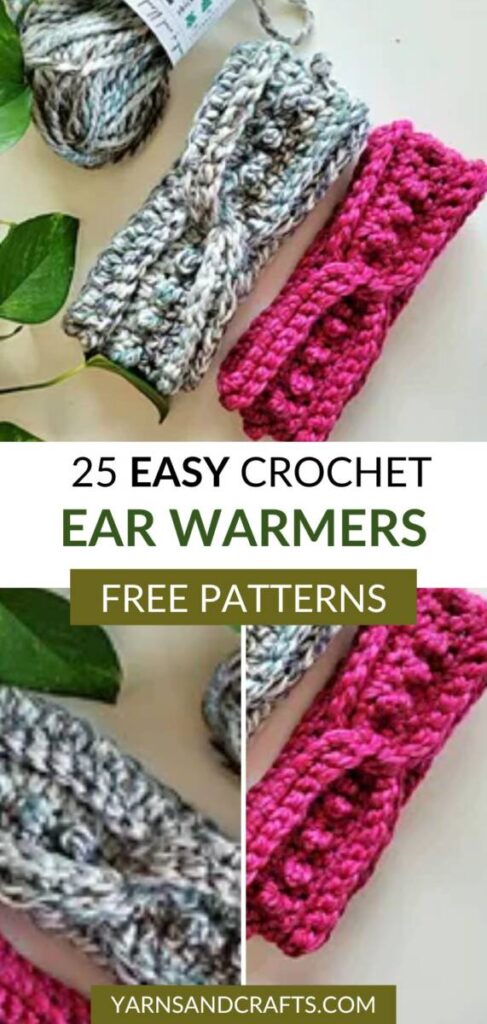 Free crochet ear warmer patterns Pinterest