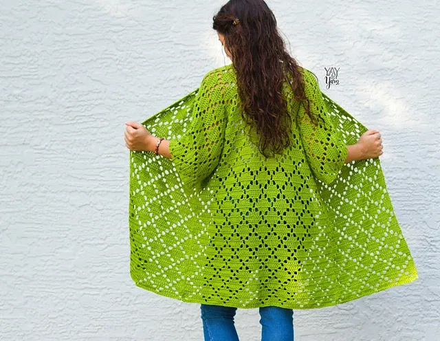 Free Crochet Kimono Pattern 