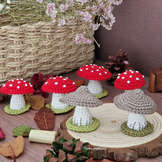 Free Crochet Mushroom Pattern 