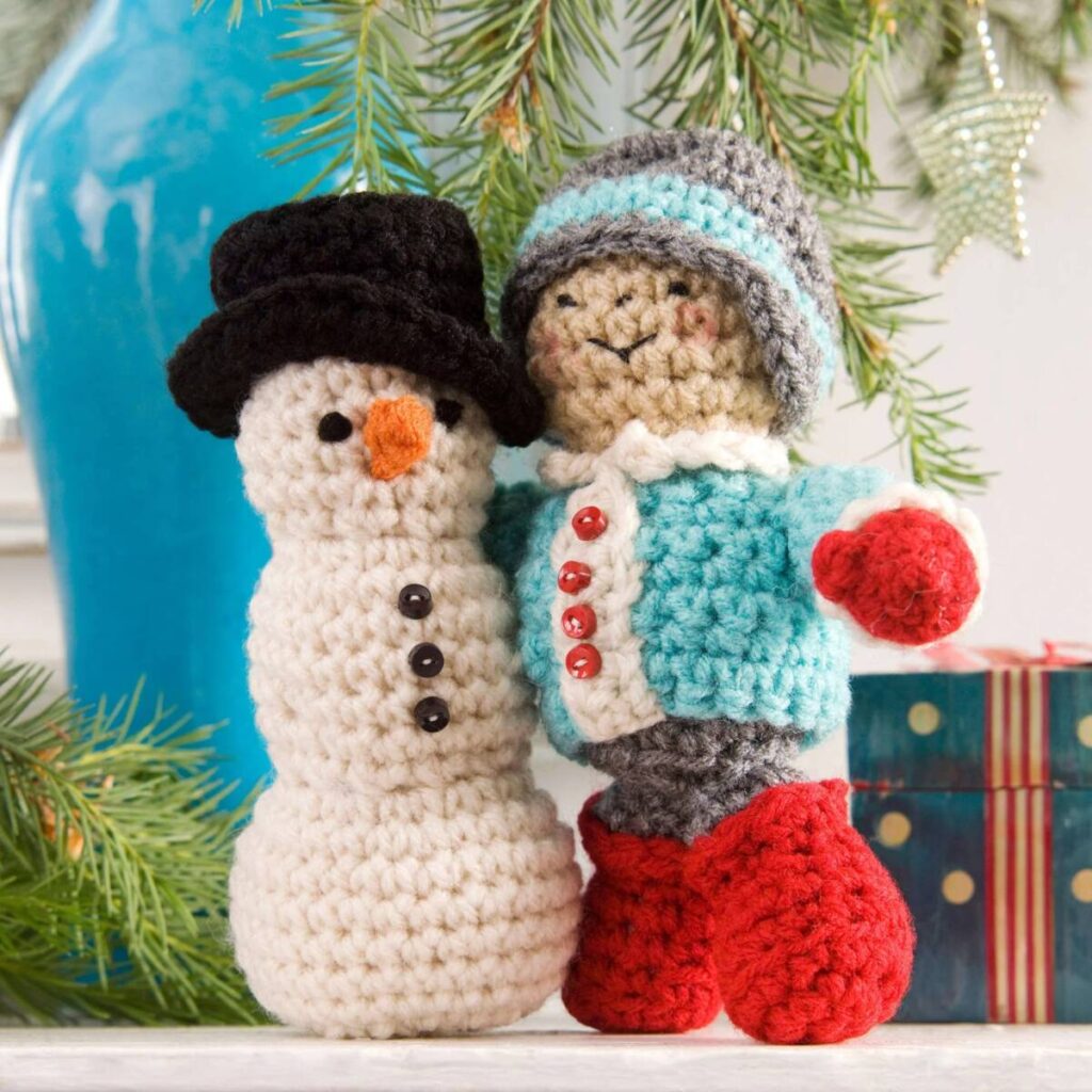 free crochet snowman patterns