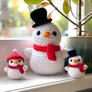 free crochet snowman patterns