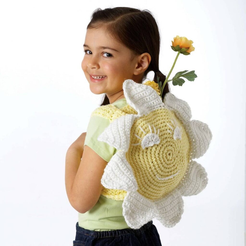 Free crochet sunflower pattern