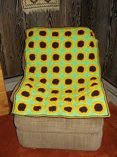 Free crochet sunflower pattern