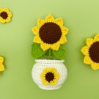 Free crochet sunflower pattern