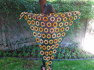 Free crochet sunflower pattern