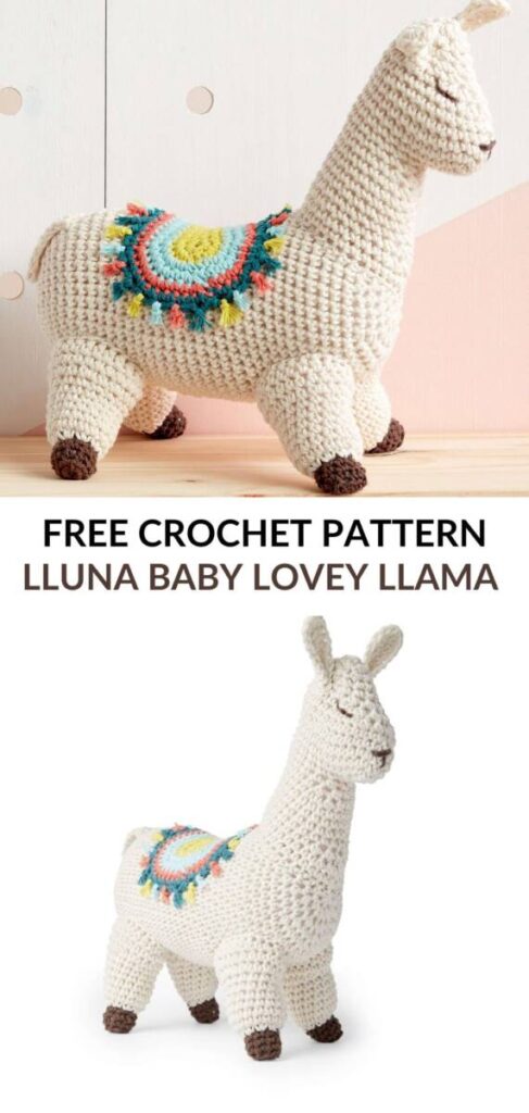 Free Crochet Baby Lovey Llama Patterns Pinterest