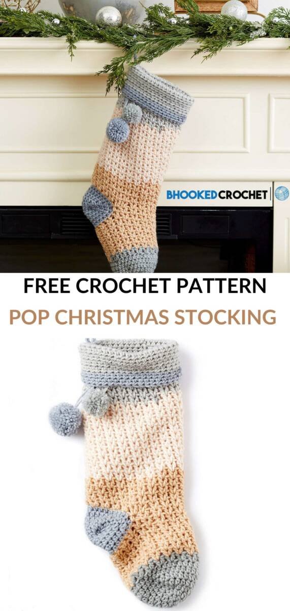 27 Free and Easy Crochet Christmas Stocking Patterns | Yarns and Crafts