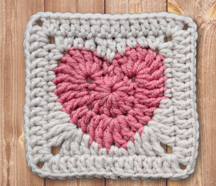 Free Crochet Granny Square Heart Patterns