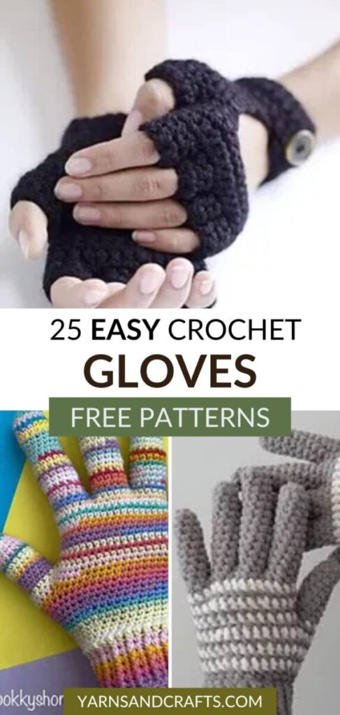 Free crochet glove patterns Pinterest