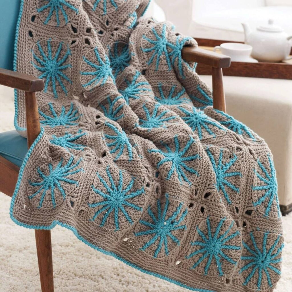 Free crochet starburst pattern