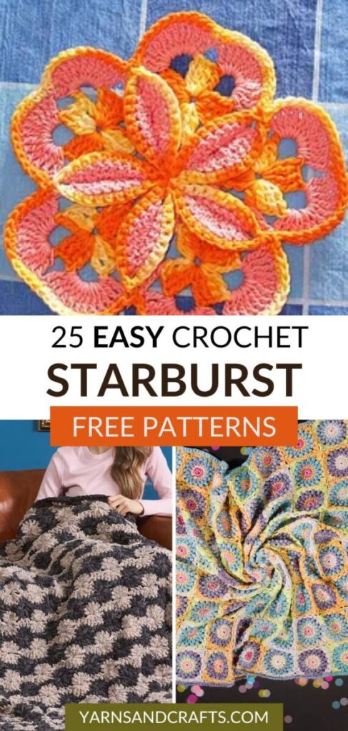 Free Crochet Starburst Patterns Pinterest