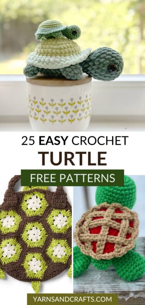 free crochet turtle patterns Pinterest