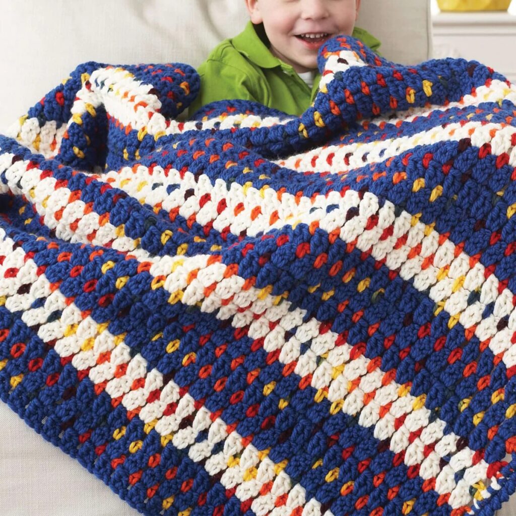 free crochet chunky blanket pattern