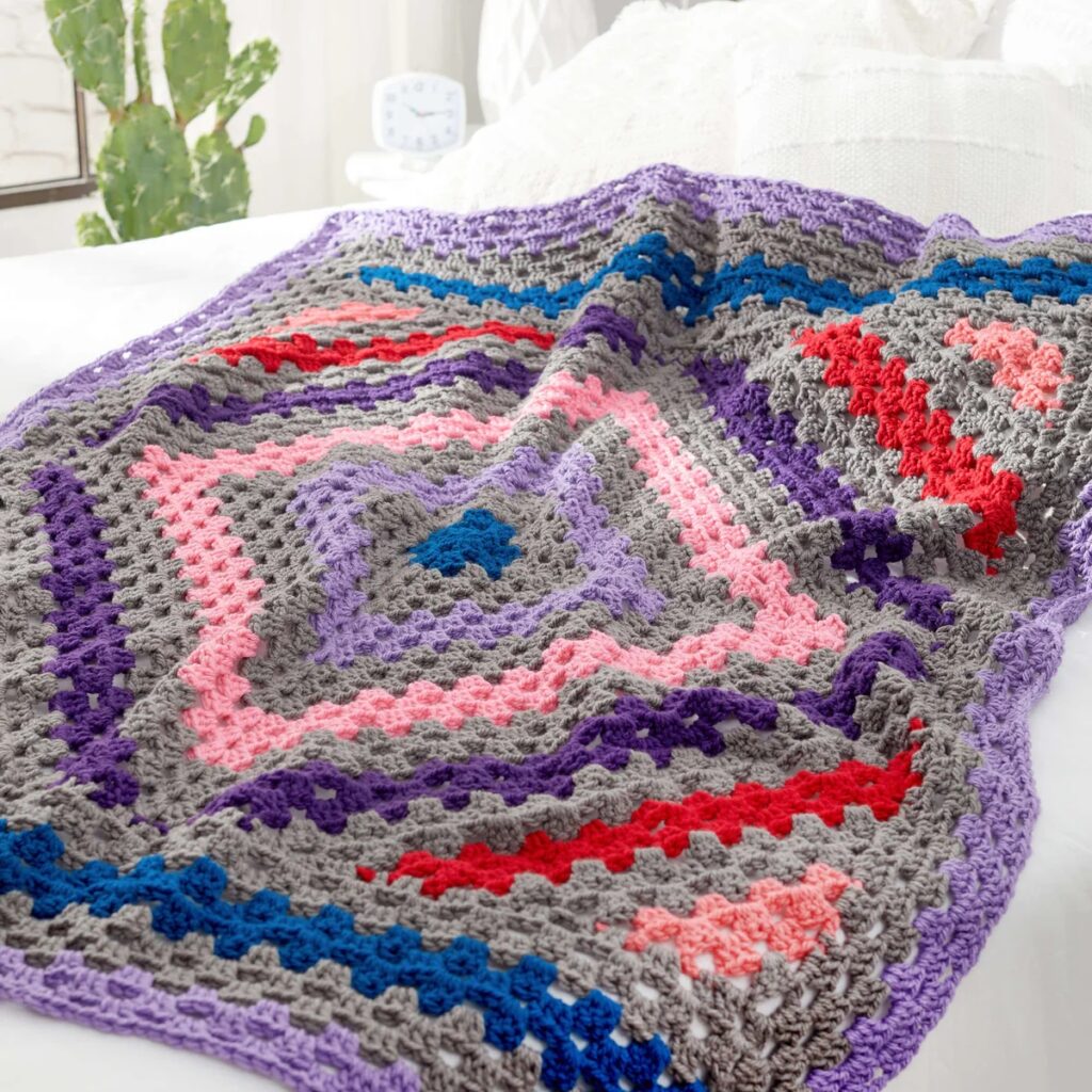 free crochet chunky blanket pattern