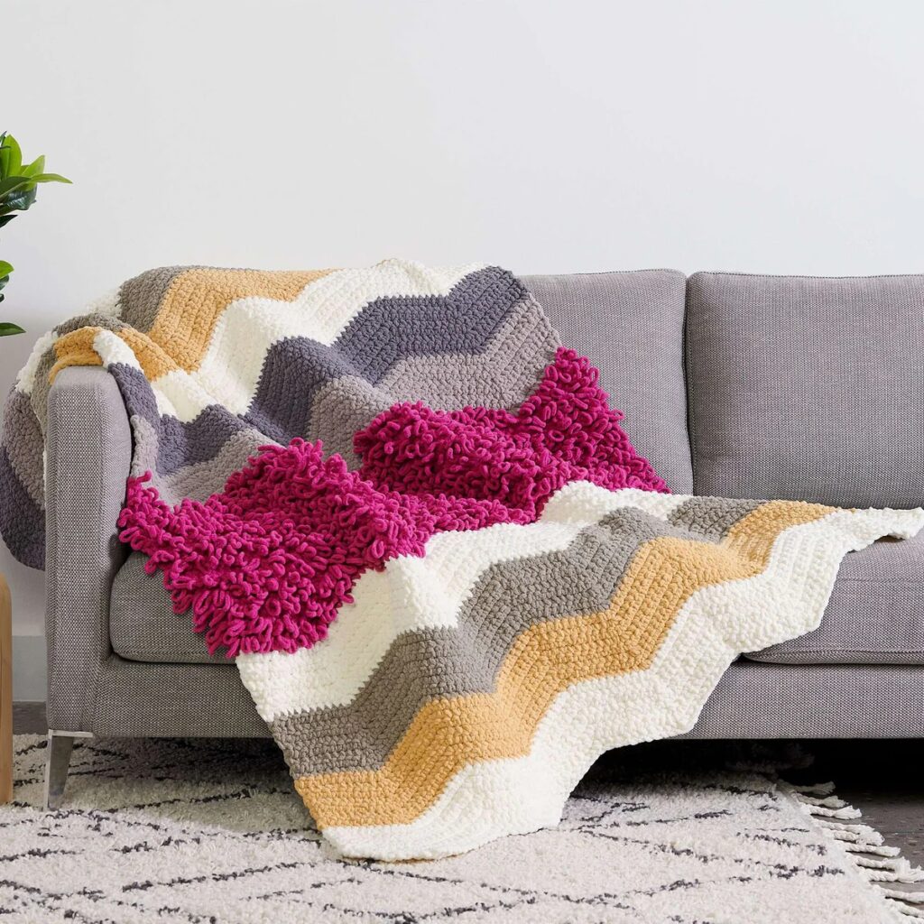 free crochet chunky blanket pattern