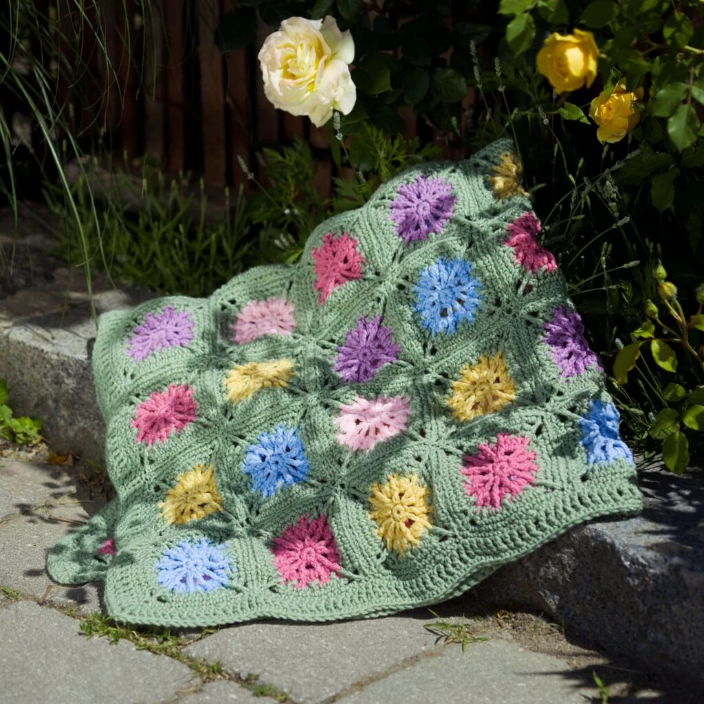 Free Crochet Colorful Flower Patterns
