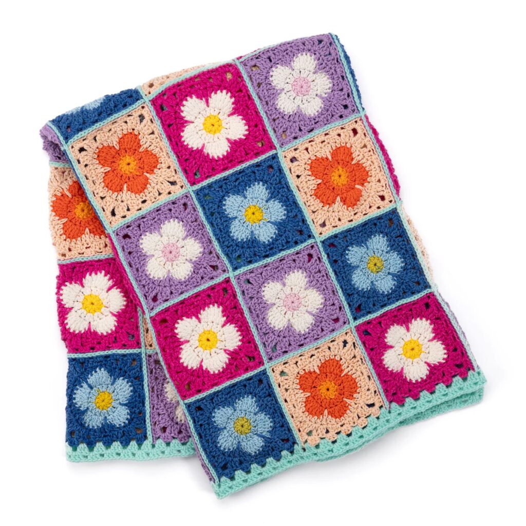 Free Crochet Colorful Flower Patterns