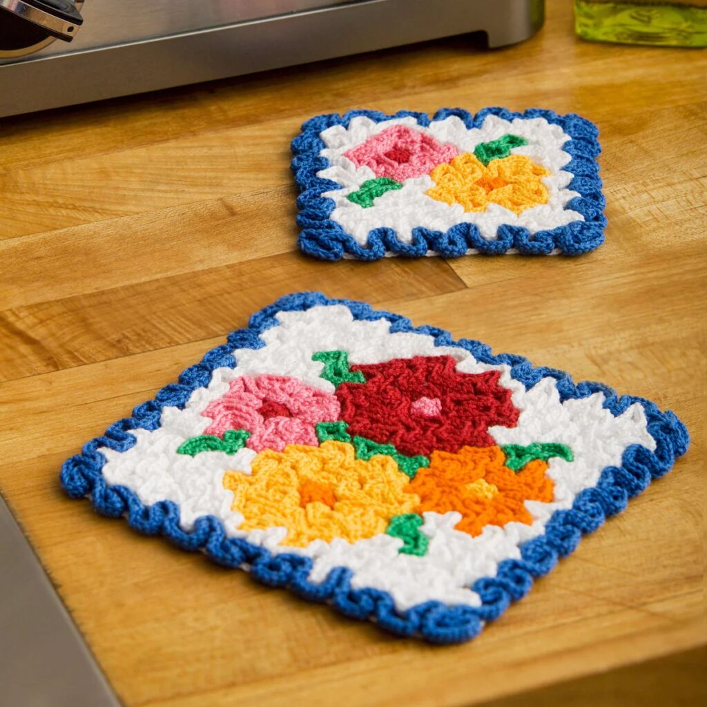 Free Crochet Colorful Flower Patterns