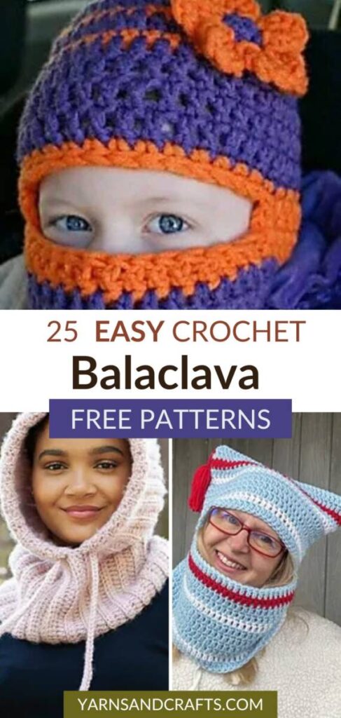 free crochet balaclava patterns Pinterest
