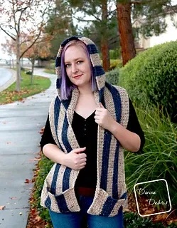 free crochet hooded scarf patterns