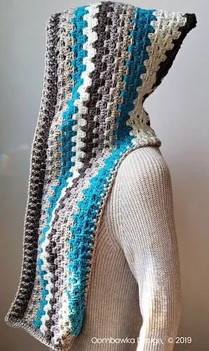 free crochet hooded scarf patterns
