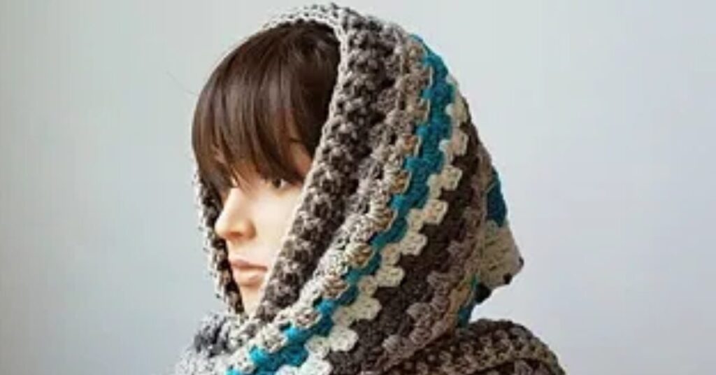 free crochet hooded scarf patterns