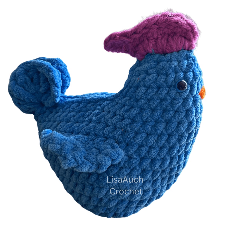 free crochet no-sew amigurumi chicken pattern