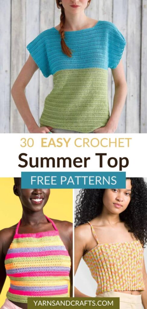 free crochet summer top patterns Pinterest