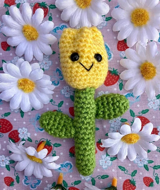 Free Crochet Tulip Flower Patterns