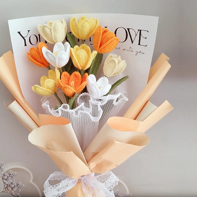 Free Crochet Tulip Flower Patterns