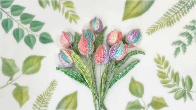 Free Crochet Tulip Flower Patterns