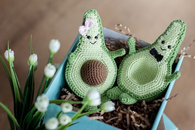 Free Amigurumi Crochet Avocado Pattern Pinterest 