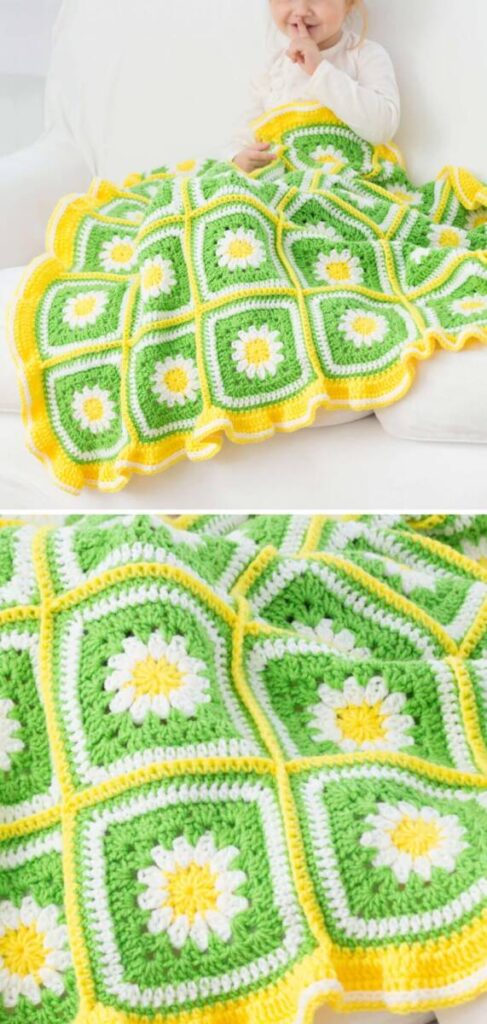 Free Colorful Crochet Flower Patterns Pinterest
