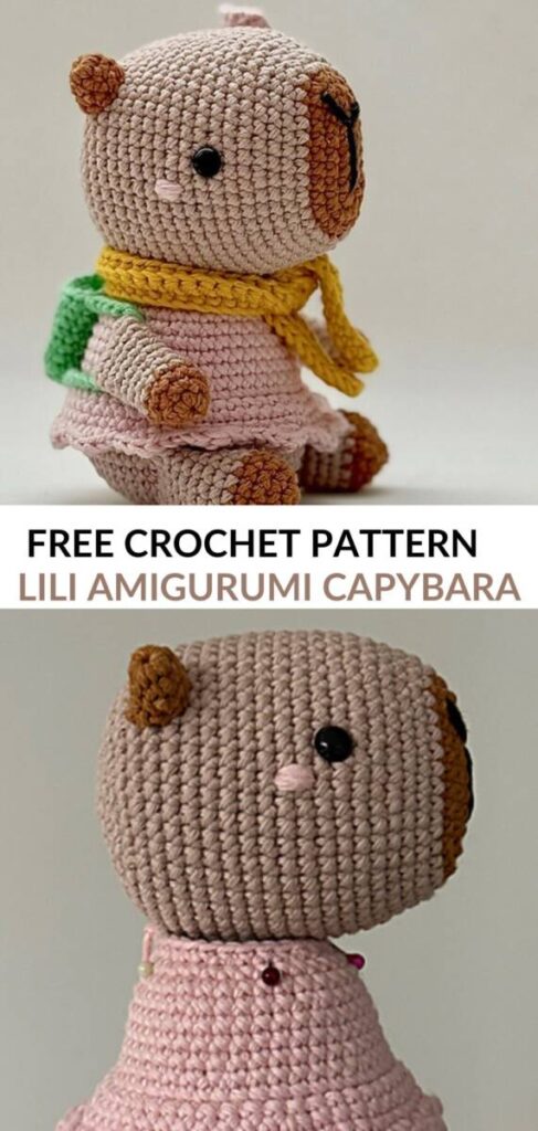 Free Amigurumi Crochet Capybara Pattern Pinterest