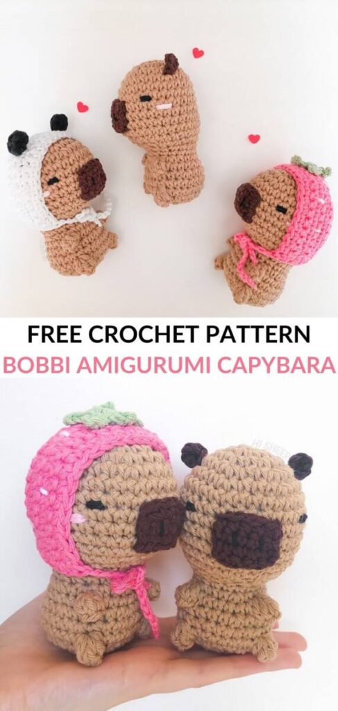 Free Amigurumi Crochet Capybara Pattern Pinterest