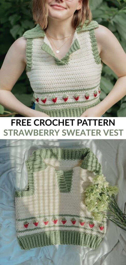 Free Crochet Sweater Vest Pattern Pinterest 