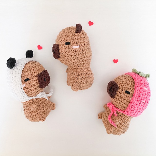 Free Amigurumi Crochet Capybara Pattern Pinterest
