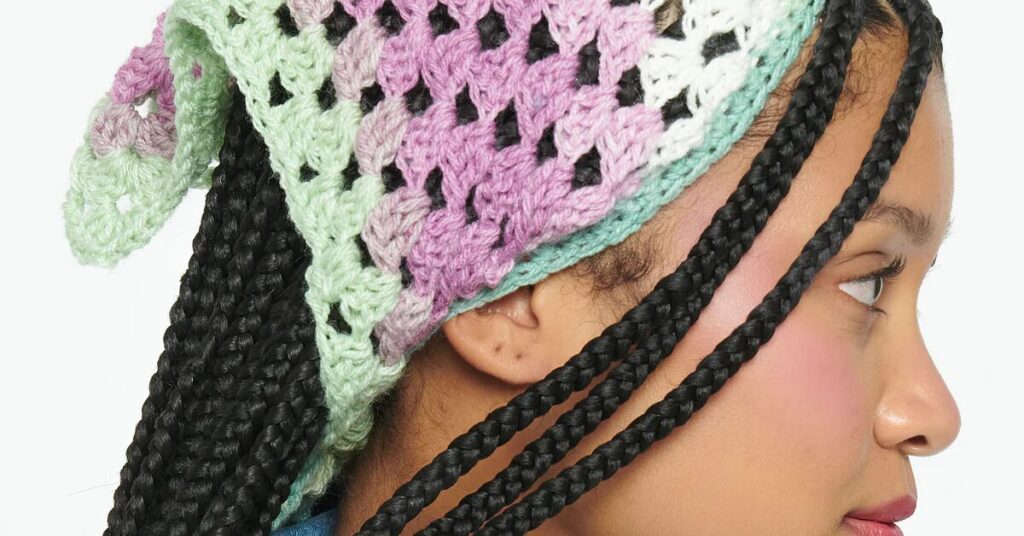featured image free crochet bandana pattern