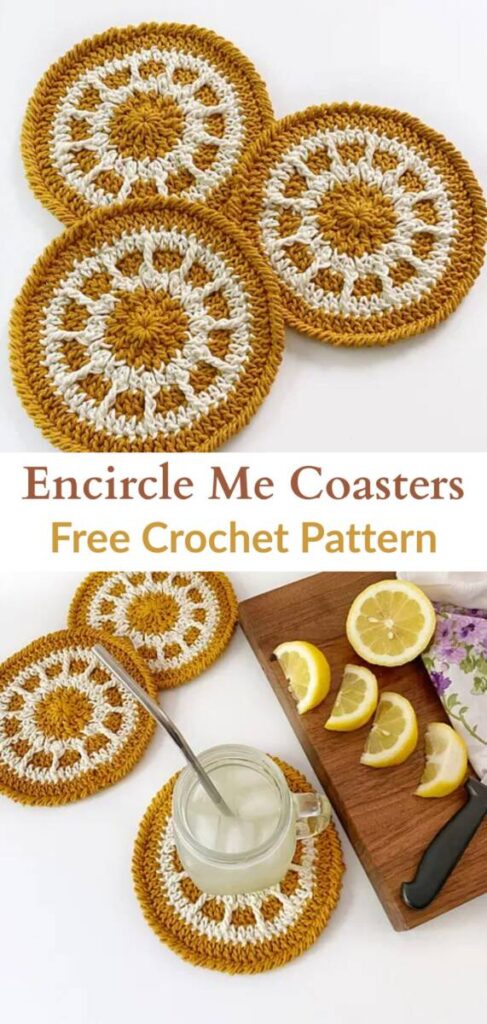 free crochet coaster patterns Pinterest