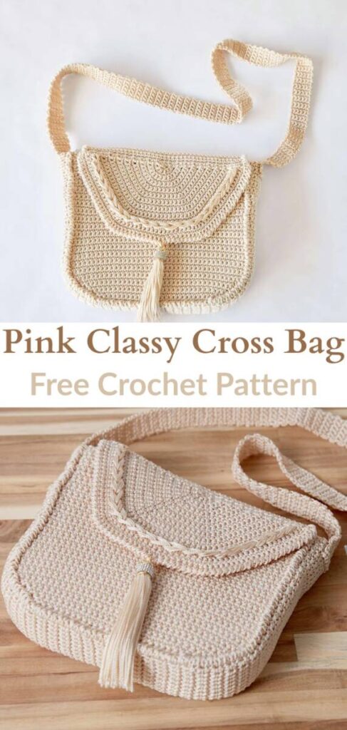 free crochet cross bag patterns Pinterest