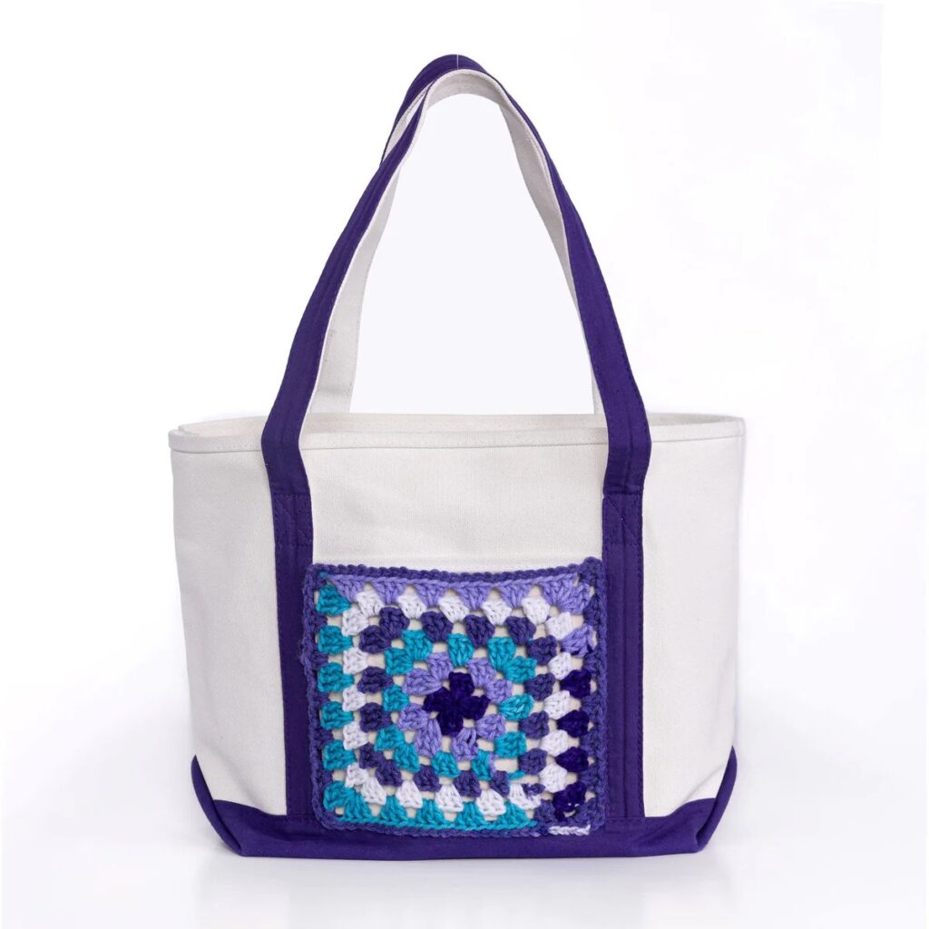 free crochet granny square bag patterns