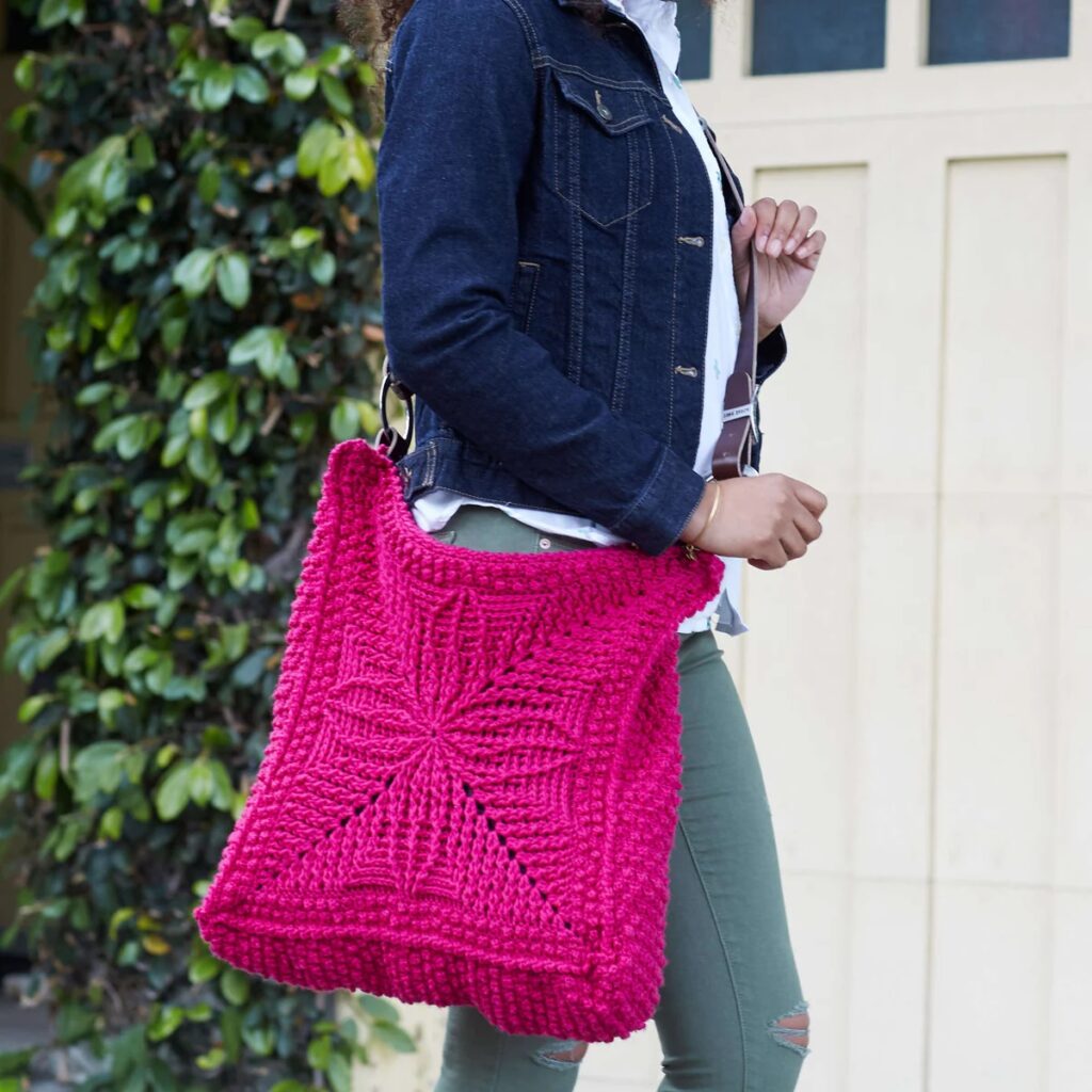 free crochet granny square bag patterns
