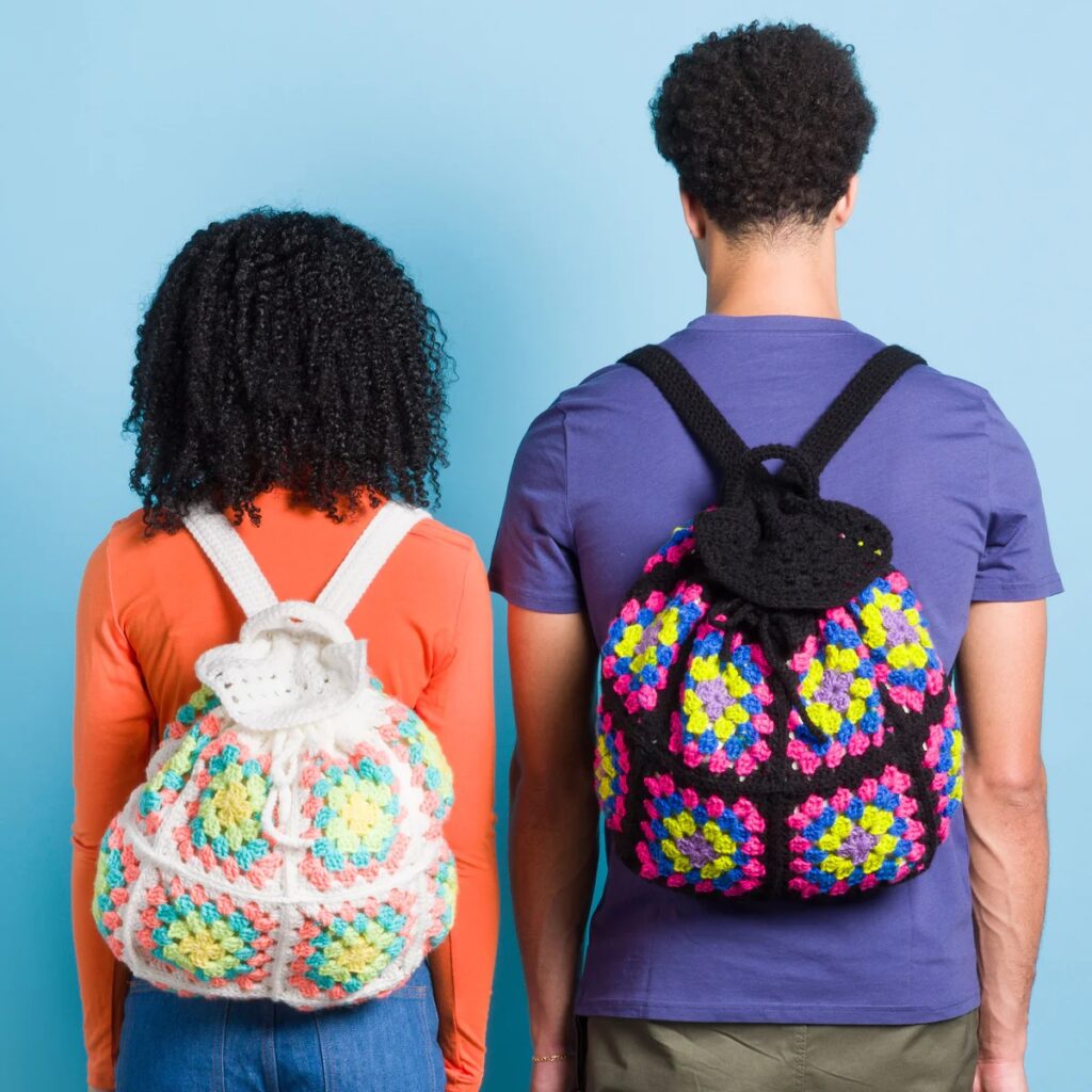 free crochet granny square bag patterns