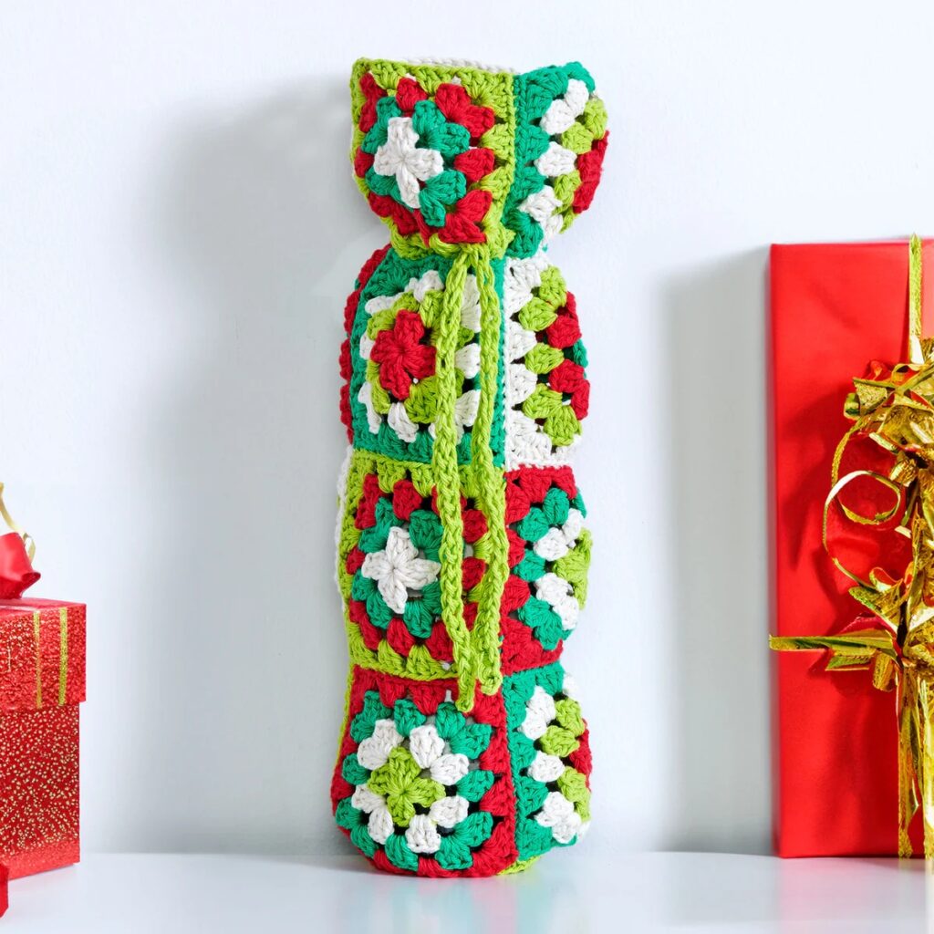 free crochet granny square bag patterns