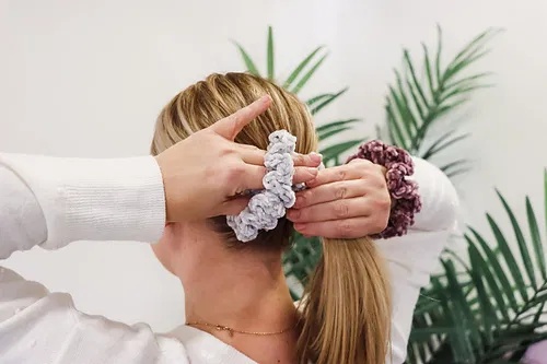 free crochet hair scrunchies patterns